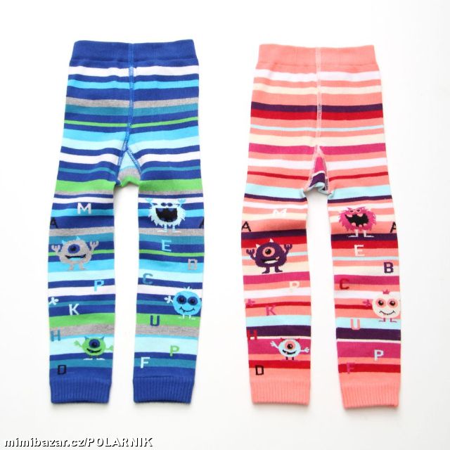 Dětské legínky s písmenkožrouty