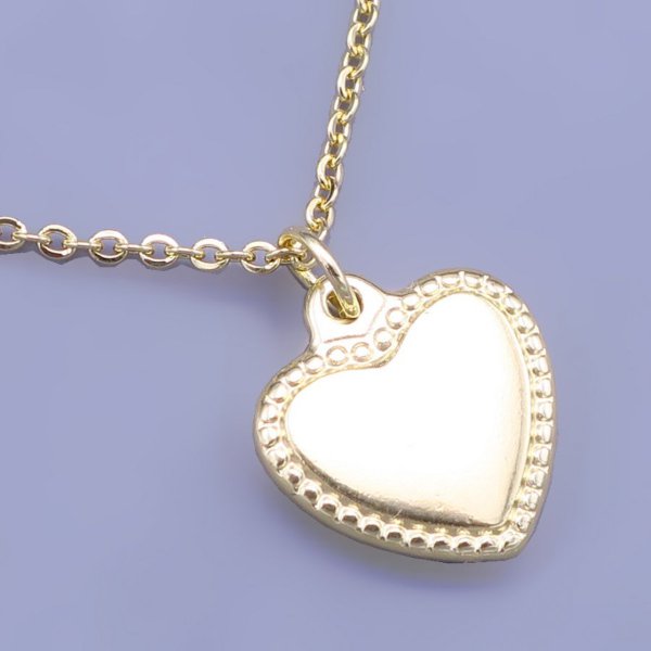 Pozlacené srdíčko 14mm z chir oceli SKLADEM