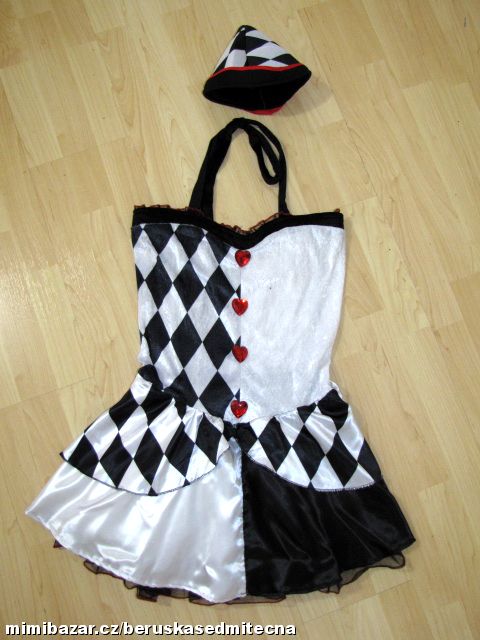 MK770 KOSTÝM **PIEROTKA*KLAUNKA*VEL.M/L