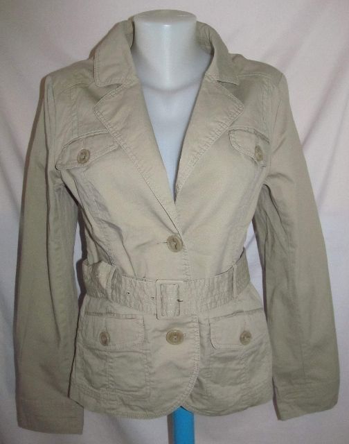 Plátěný béžový kabátek, trenčkot H&M