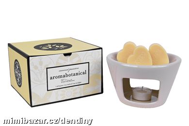 Aromalampa, vonné vosky dárková sada kokos