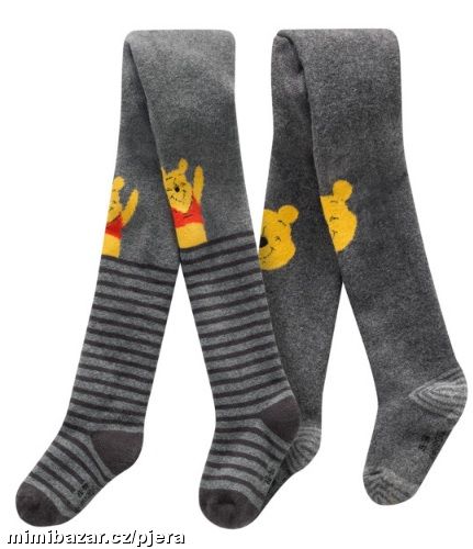 2 x punčocháče s medvídkem Pú AKCE