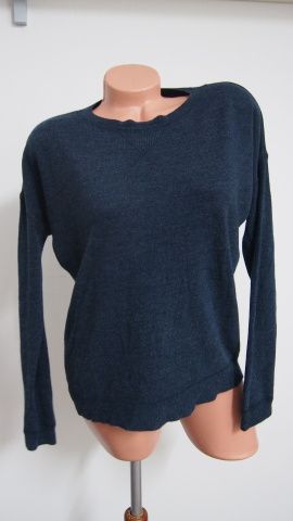 M + S šedomodrý svetr V.42