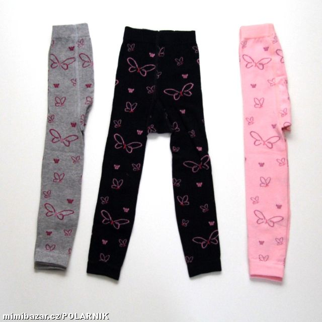 Dívčí legínky s motýlky