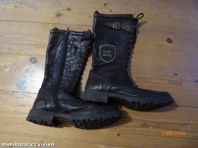 LELLI KELLY KOZAČKY KOŽENÉ VEL.38