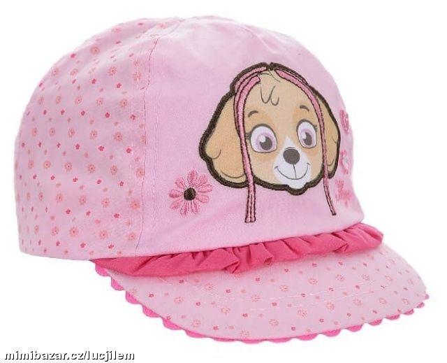 Dívčí kšiltovka Tlapková Patrola Paw Patrol růžová
