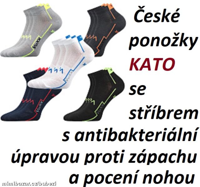 České ponožky KATO dámské, i pánské, se stříbrem