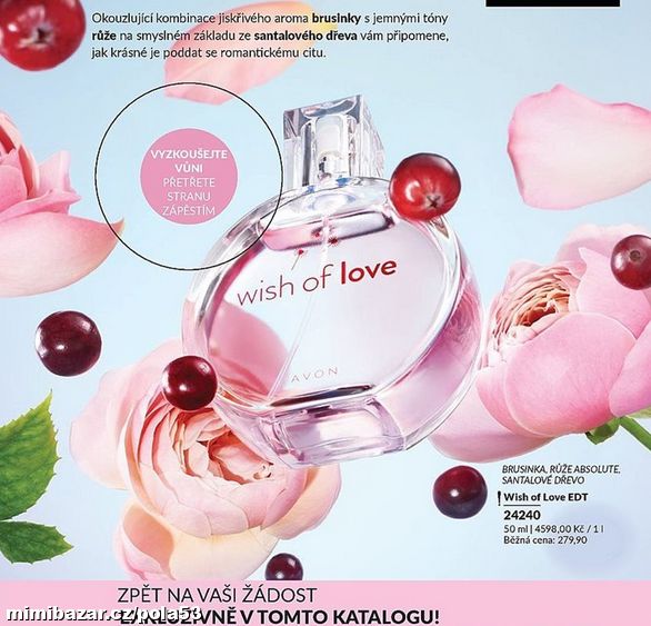 Zpět v nabídce vůně WISH OF LOVE