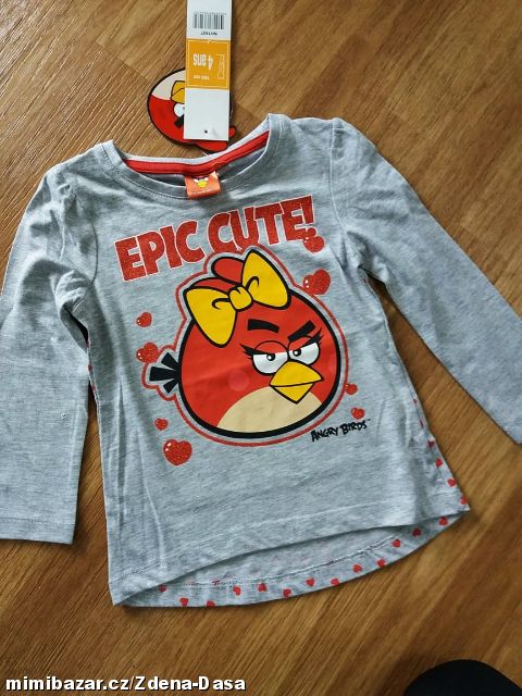 tričko - tunika Agry bidrd s třpitky vel. 104