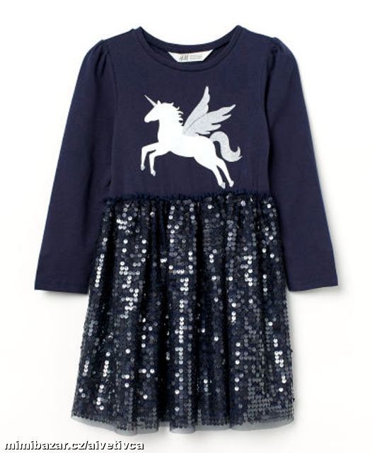 DÍVČÍ FLITROVÉ ŠATY...VEL.110/116