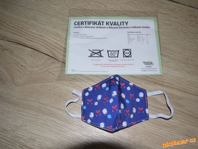 DĚTSKÁ ROUŠKA S AKTIVNÍM STŘÍBREM - nepoužitá