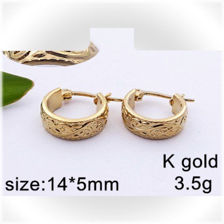 Zlacené zdobené kroužky chir.ocel SKLADEM