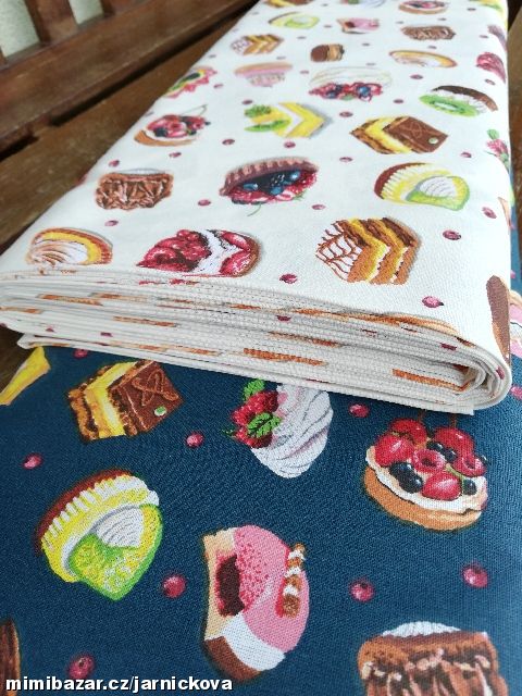 metráž, dortíky ..