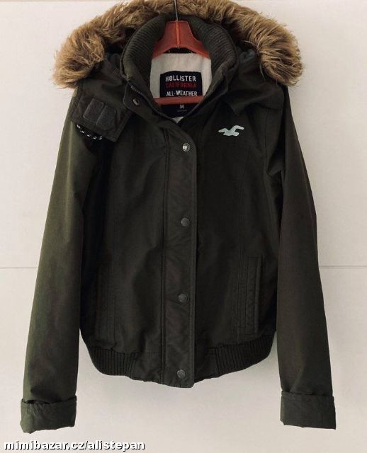 UNISEX KHAKI BUNDA - BOMBER HOLLISTER