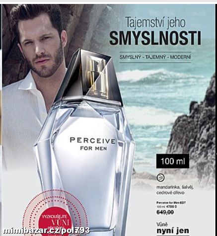 Oblíbená pánská vůně Perceive