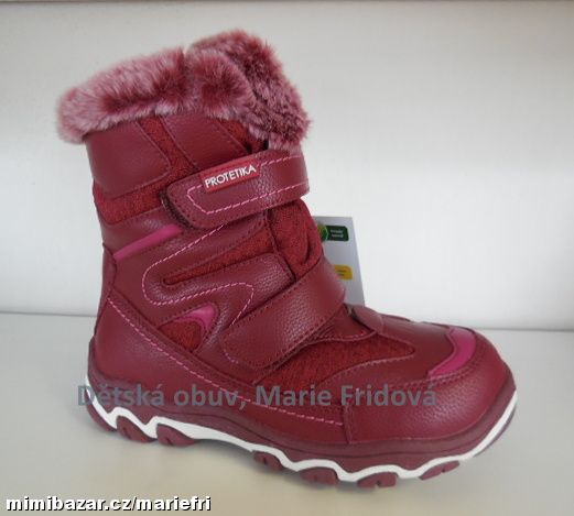 Zimní obuv s membránou Protetika GARNET bordo