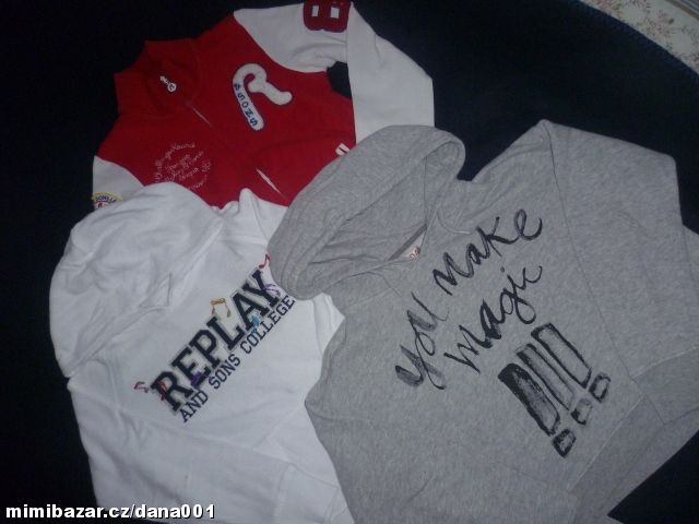 mikina REPLAY-ČERVENÁ