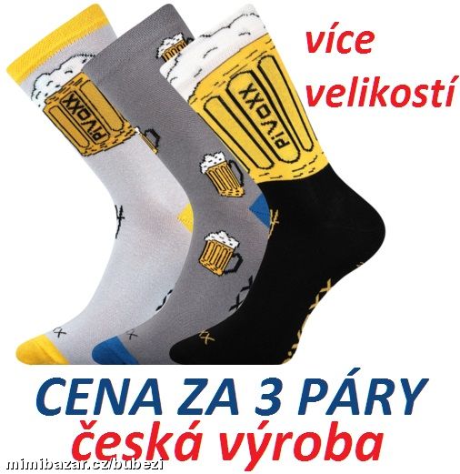 Pánské ponožky PIVO - PiVoxx - česká výroba