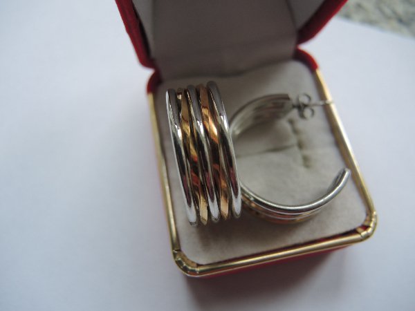 Náušnice z chirurgické oceli kruhy 25mmSKLADEM