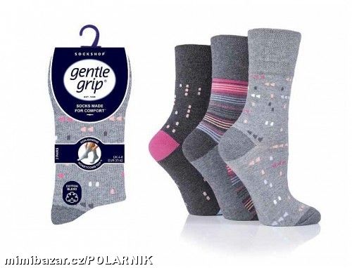 Vzorované dámské ponožky