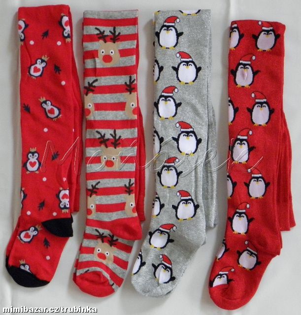 VÁNOČNÍ PUNČOCHÁČE ♣♣ VEL. 7-9 LET