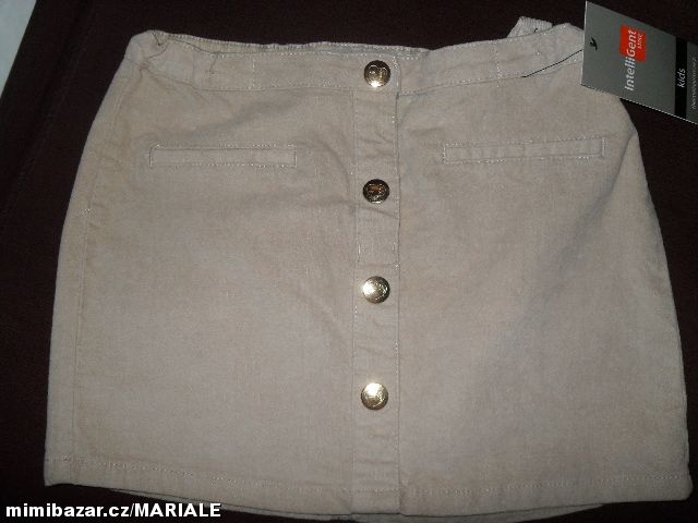 ♥♥♥BÉŽOVÁ DÍVČÍ SUKÝNKA♥♥♥9 - 10 LET♥♥♥