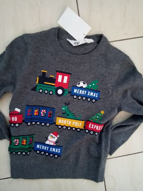 Chlapecký vánoční svetřík - pulovr H&M 98/104