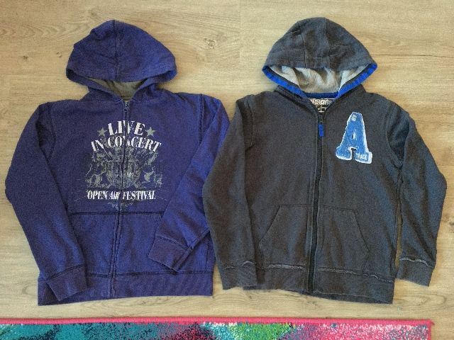 2x bavlněná Mikina vel.146, 152