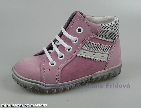 jarní/celoroční kožená obuv ESSI 2145 růžová