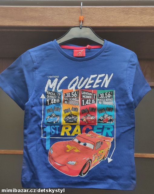 Tričko Cars krátký rukáv vel. 102