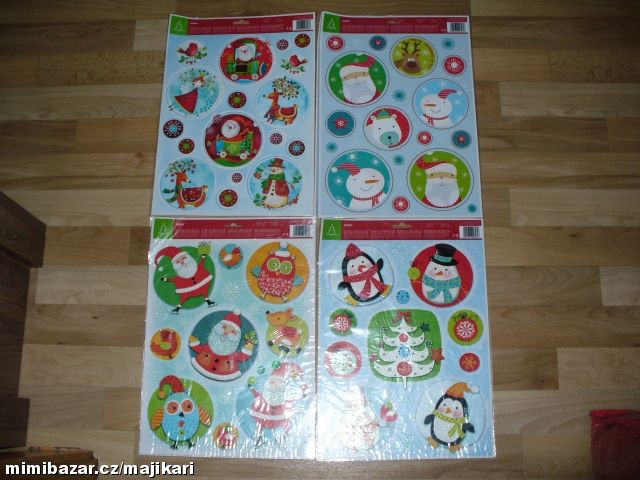 Samolepky na okno Vánoce