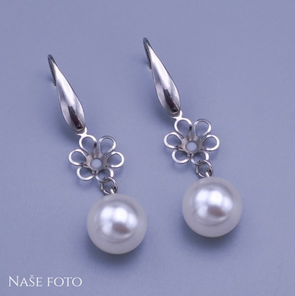 Krásné dámské visací náušnice z chir oceli SKLADEM