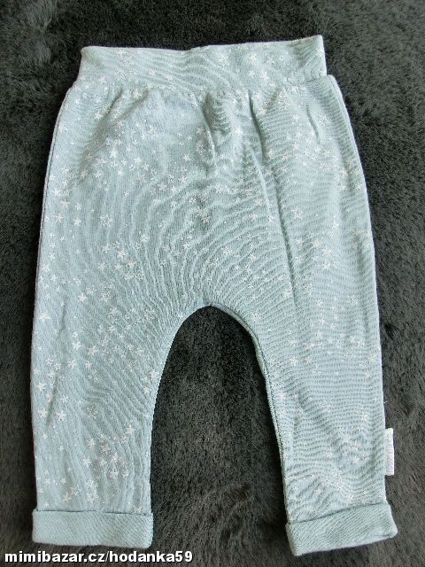 Bavlněné baggy kalhoty, tepláčky-vel.3-6 měs.