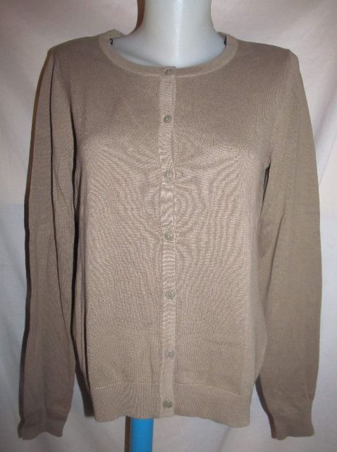 Hnědý přízový propínací svetřík, svetr