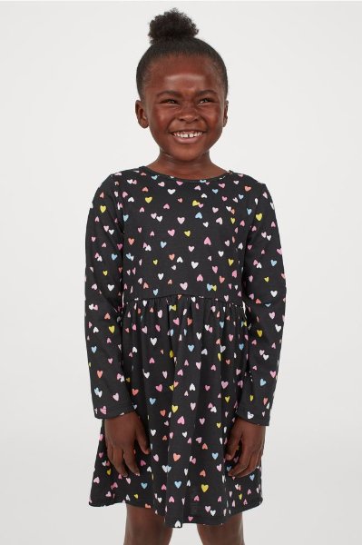 ŠATY TUNIKA SE SRDÍČKY ZN. H&M v 8-10 let