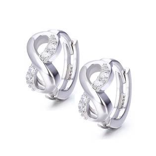 Stříbrné náušnice kroužky s nekonečny SKLADEM
