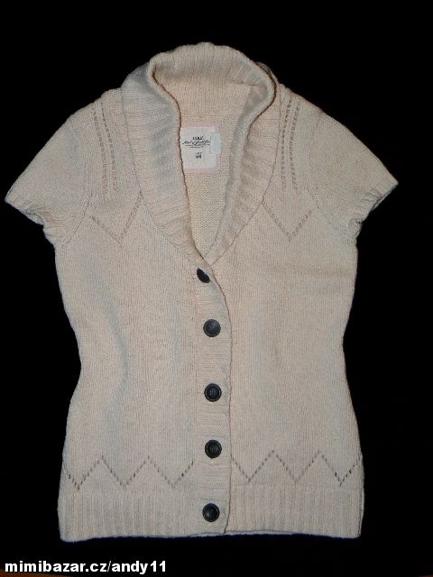 Světle růžový teplý svetr, vesta jako N.O.V.Á.