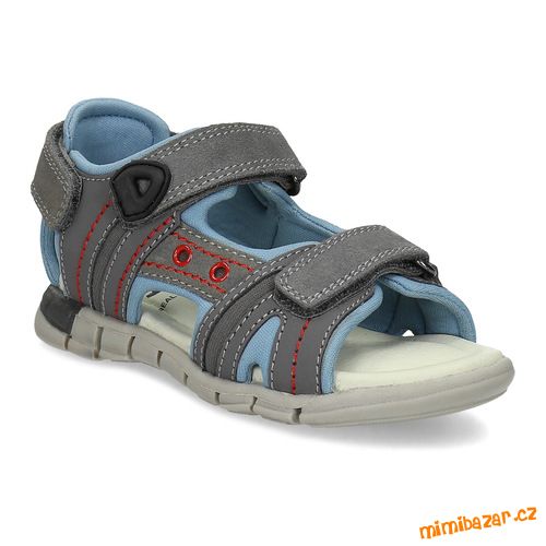 Hnědé letní kožené sandály BubbleGumms 28-30