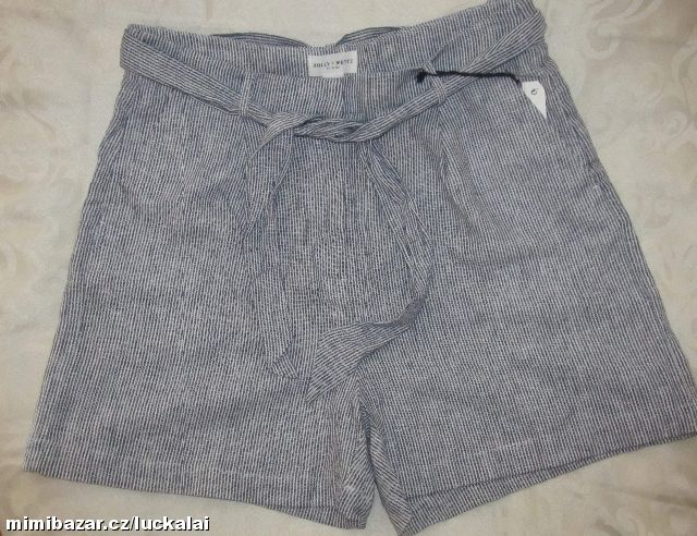 Lněné pruhované kraťasy, šortky Holly&Whyte