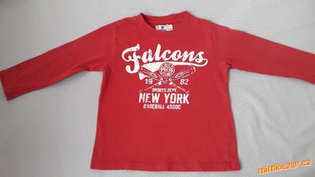 Triko s dlouhým rukávem PRENATAL vel.95 -101 cm