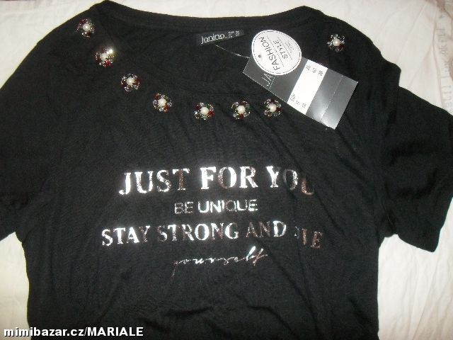 ♥ SUPR ČERNÉ DÁMSKÉ TRIKO ♥ VEL.36 ♥