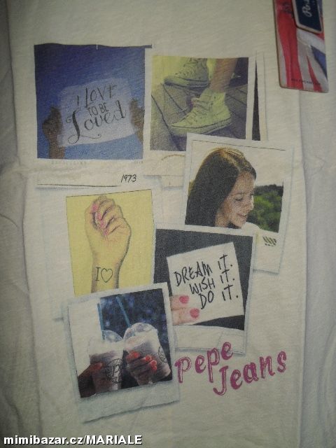 ♥ DÁMSKÉ LETNÍ TÍLKO PEPE JEANS ♥ VEL. S ♥