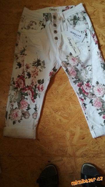 N*O*V*É* 3/4 rifle džíny Baggy 34/XS