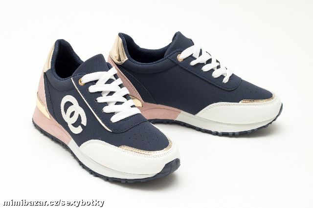 Modré tenisky sneakersy vel. 36, 38, 39, 40 - 4BARVY
