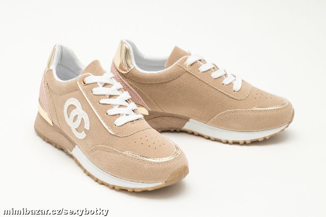 Béžové tenisky sneakersy 36, 37, 38, 39, 40, 41-4BARVY