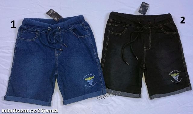 Chlapecké teplákové - džínové kraťasy