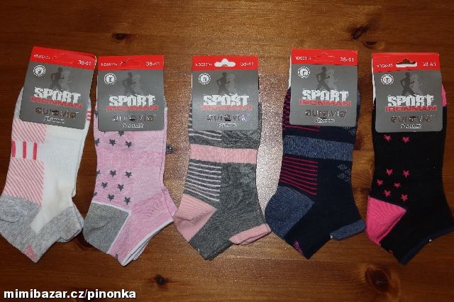 Dámské kotníčkové ponožky Sport vel. 35-38