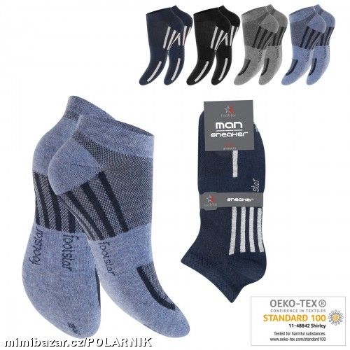 Pánské kotníčkové ponožky v praktických barvách