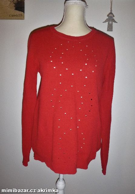 Přízový svetr vel.L vyšší postava