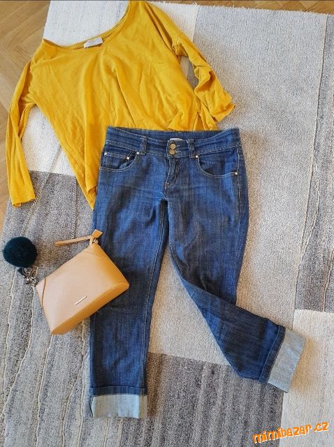 3/4 rifle kalhoty/jeansy Redial denim